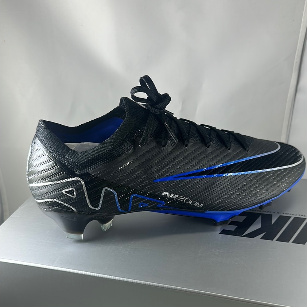Nike Black and Blue Soccer Cleats